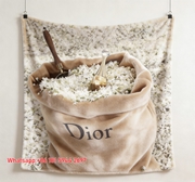 Dior Jasmine Sack Flannel Sofa Throw Blanket D334